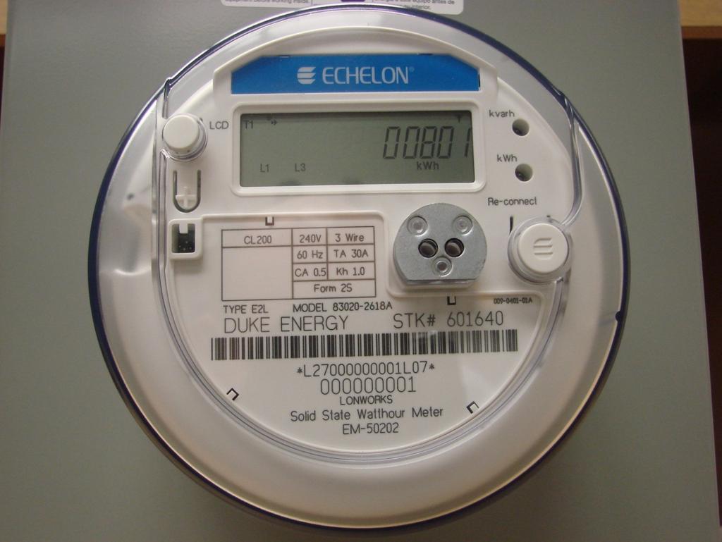 ECHELON ELECTRIC SMART METER These smart meters send metering data from the meter back to the Ambient Communications