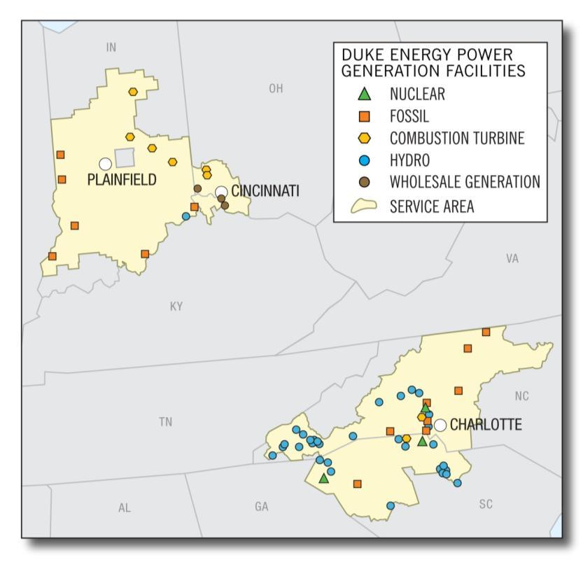 U.S. FRANCHISED ELECTRIC AND GAS 5 states: North Carolina, South Carolina, Indiana, Ohio and Kentucky 47,000 square miles of