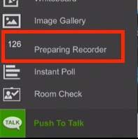 Once the recording has ended, it is accessible To Record Choose, Start Meeting Recording.