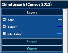 How to view individual District Map with Revenue Villages?