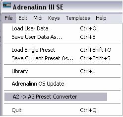 A2 TO A3 CONVERTER For convenience of use and to keep continuity between the use of ADII and