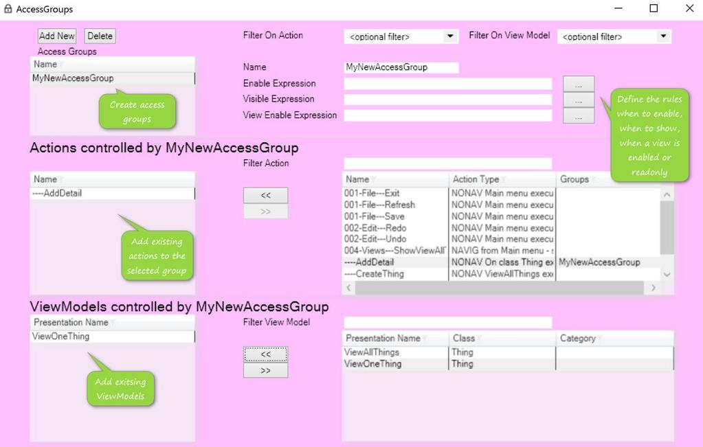 Part xx MDriven Turnkey 5 The accessgroups are