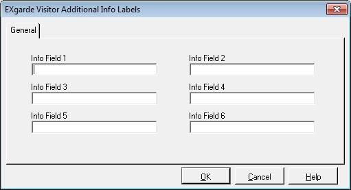 3.4 Additional Information Fields In addition to the standard information fields available for a visitor (for example, Name, Company, Vehicle Registration etc.