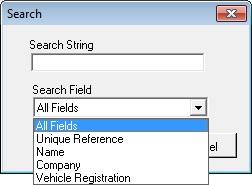 To conduct more refined search, click on the Search button, located on the toolbar. Enter the text to search for in the Search String field.