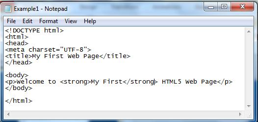 Add Formatting to Text Maximize Your Notepad Window Change Your HTML5 Code To Add the paragraph and bold tags so that your code looks similar to the Following NOTE: The only text