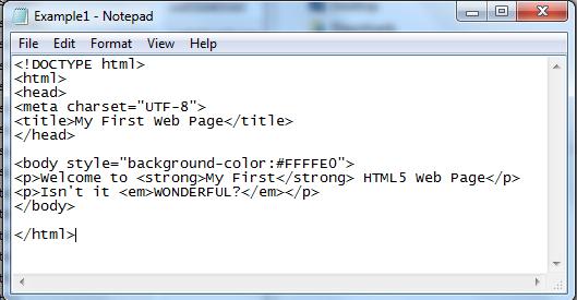 Add a Background Color A Webpage Background Color is Added with an inline style of the body tag.
