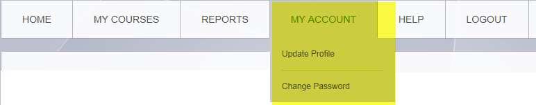 Changing Your Account Profile You can update your account profile information in the MY ACCOUNT menu links. You can change all fields on the STUDENT PROFILE page except your USERNAME.