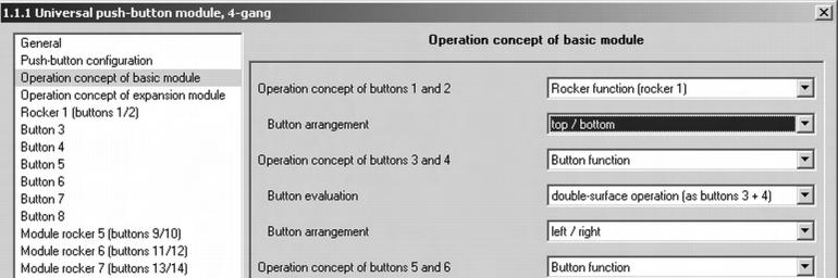 Functional description 4.2.4.1.4 Button arrangement Button arrangement On the "Operation concept.