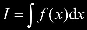 evaluation of integrals f(x)
