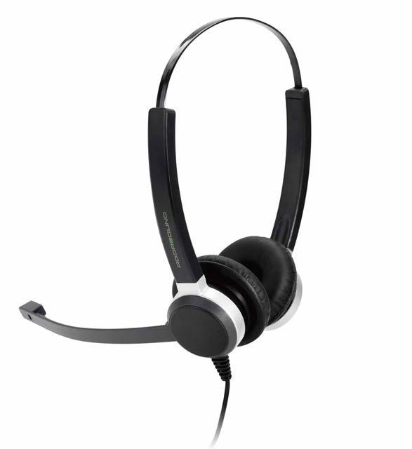 EARABLE WINTELLIGENT VOICE TERMINAL THE WORLD S FIRST WIRED DUAL MICS NOISE CANCELLING HEADSET FOR CONTACT CENTERS CRYSTAL