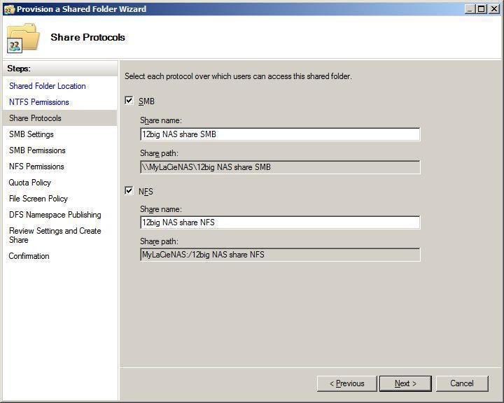 Quick Install Guide page 9 5. Set NTFS permissions and click Next.