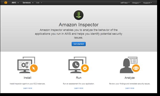 Amazon Inspector Automated Security Assessment Service Quickly and easily assess the security of your AWS resources for forensics, troubleshooting or active auditing purposes at your own pace Enables