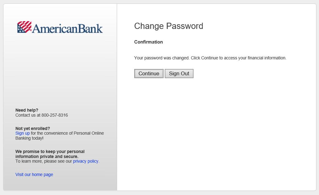TIP: To save time creating your new password, pay careful attention to the