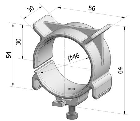 BRACKET FOR WINCHES 7012-7014 PATENTED Structure in Nylon.