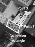 For comparison, we also calibrate the camera with a standard method, using full 3D coordinates of the corner points as input. The results are shown in the right hand part of figure 2.