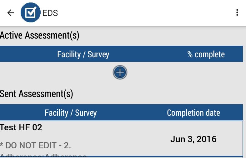 Survey now appears in the Sent Assessments. 6.