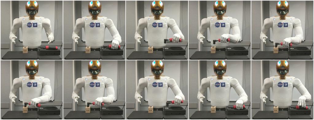 Learning to Use a Ratchet by Modeling Spatial Relations in Demonstrations 9 Fig. 4 The ratchet task sequence performed by Robonaut-2.