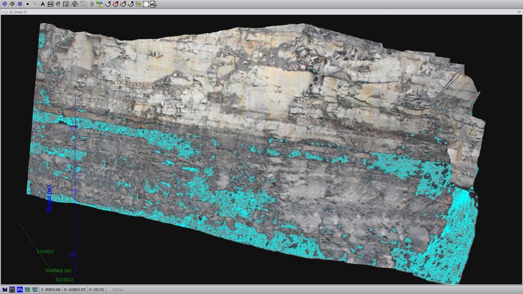 Mineral Classification Sirovision 6 adds a new MINERAL CLASSIFICATION function to enable the user to select a sample area of the rock colour they wish to map, e.g. an ore body.