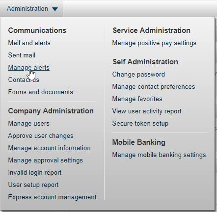 Preview & User Set-Up Guide... continued WHAT IS THE WELCOME PAGE/DASHBOARD? The Welcome Page is the main interface for setting up your Dashboard view within the Business Online Banking solution.