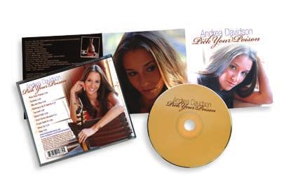 CDs in Jewel Box COMPACT DISC WITH FULL COLOR FOUR PAGE FOLDER With sufficient room for credits and liner notes, this package is one of our most popular items.