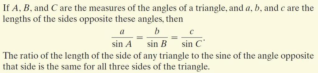 The Law of Sines Copyright 2014,