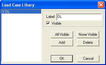 FIGURE 2.1-14 2.2 DEFINE THE LOADING 24. Click Load Case Library (Fig. 2.2-1) under the Loading menu bar. The Program will display the dialog box as shown below. Click the Add button.