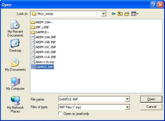 4 TUTORIAL 3: IMPORTING AN ABI v4 INPUT FILE This tutorial shows you how to import an input file that follows the ADAPT-ABI version 4.xx syntax into ABI 2009. 1.