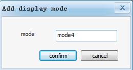 3) As shown in the following figure, click the button in the display mode area to add a display mode.
