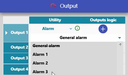 1. Selection of the alarm utility 2.