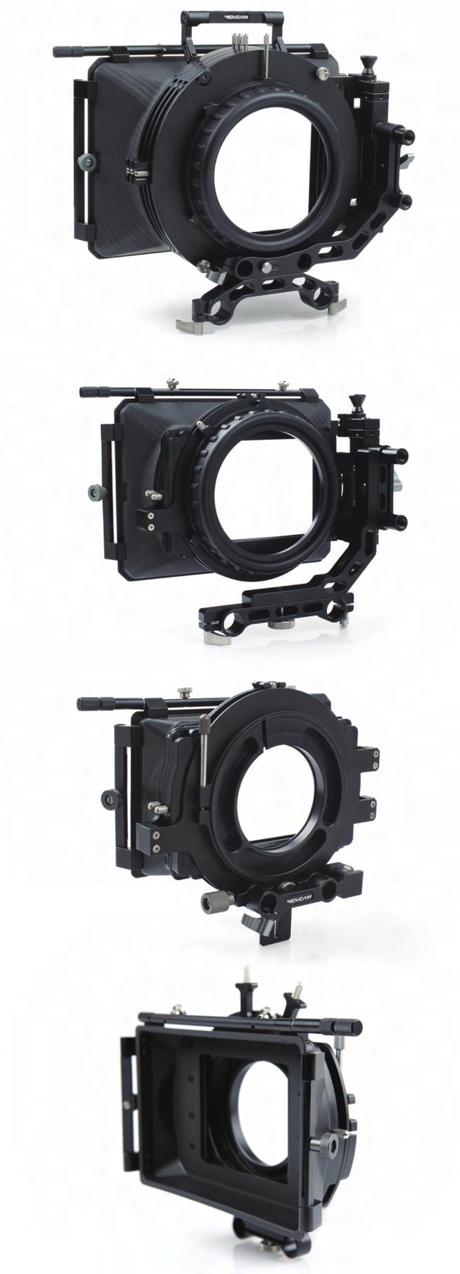 65, 4x4 LWS system 15mm 19mm Material CF+ Aluminum Alloy Adapter Ring 110mm 80mm Side bracket height adjustable Yes Swing-away Yes MM-1 MatteBox #301-0201 Connecting diameter 144mm Filter stage 2