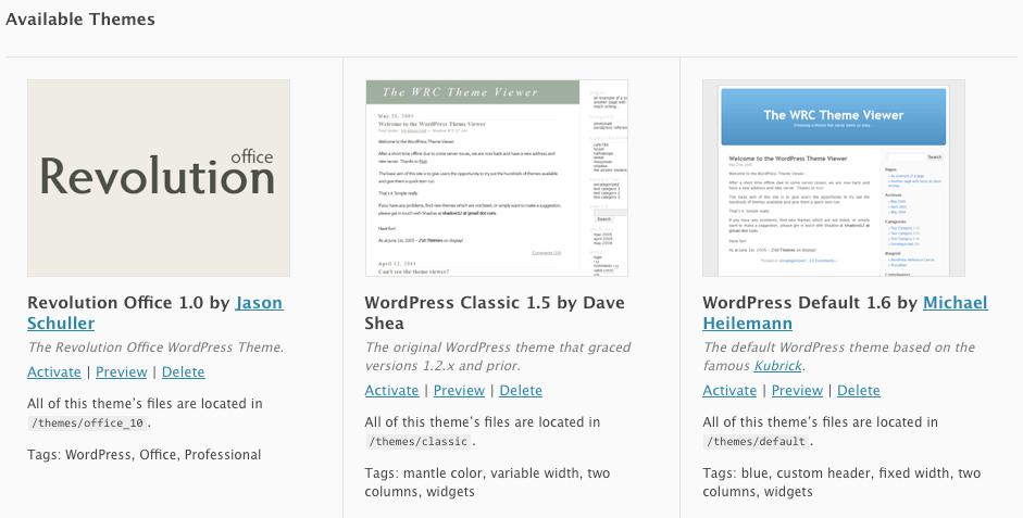 7. It Uses Themes When it comes to design, WordPress has it covered. There are literally thousands of WordPress themes available that can be installed in a matter of minutes (if not seconds).