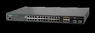 L2+ 24-Port 10/100/1000T + 4-Port Shared SFP + 2-Port SFP+ Managed Stackable Switch Physical Port 24-Port 10/100/1000Base-T RJ45 copper 4 100/1000Base-X mini-gbic/sfp slots, shared with Port- 21 to