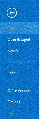 Outlook Ribbon File Tab (Backstage) - Print items in Outlook Print items in Outlook Printing in Outlook is the same in Mail, Calendar, or