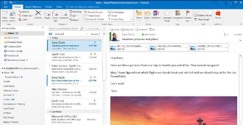 Outlook Ribbon Email, Calendar, Contacts, Files and more Get more done on the go with