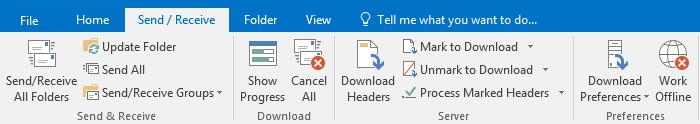 Outlook Ribbon Home Tab Outlook Ribbon and Contextual Tabs Outlook Ribbon Send/Receive Tab Outlook Ribbon Folder Tab The Outlook Ribbon makes finding things faster and easier by grouping controls