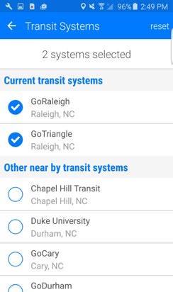 View all stops By clicking the Stops icon, you will be able to view all available