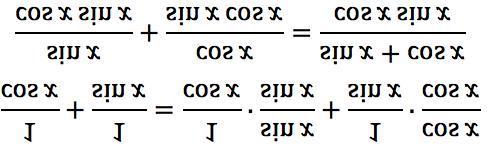 Algebraic example Trig example (x - y)(x + y) =