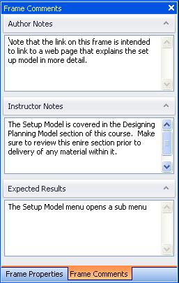 Topic Frame Commenting A new Frame Comments pane has been added in the Topic editor to facilitate content development. This is available in UPK Developer and the Record It!