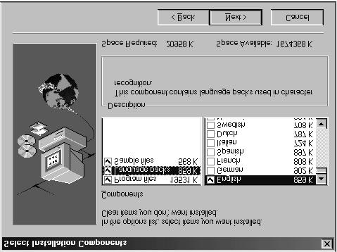 7. Click on 'Language packs' to select the languages to use (Figure 12). Note: Figure 12: Language selection You will be able to recognize text only in the languages you select at this point.