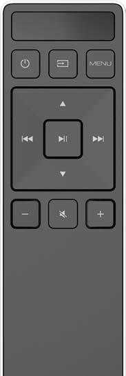 USING THE REMOTE Display Power Input *Press to change the input source Previous Up/Down and options Mute Menu Press to access the menu settings.