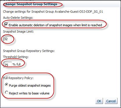 Figure 164 Create Snapshot Volume Name and Access Mode 7. In the Snapshot Volume Name text box, type a name for the new snapshot volume. 8.