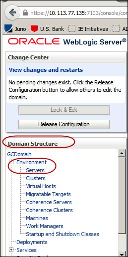 Figure 10 Domain Structure Environment Servers 10.