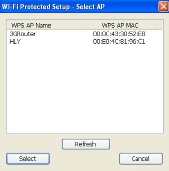 If you select Yes, a list of all WPS-compatible AP nearby