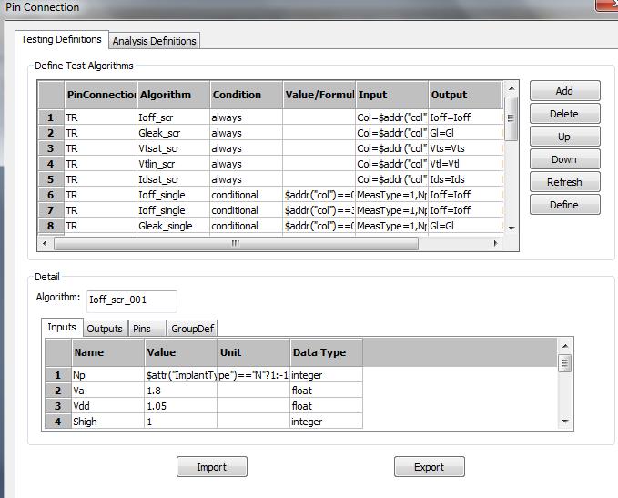 Auto Test program generation Users can define how to test each type of
