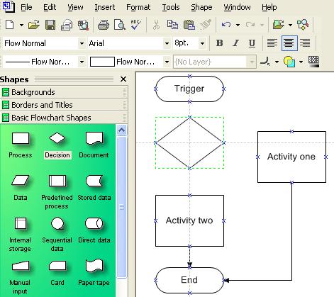 Quick Reference Using Microsoft Visio software with SMART Board software Ink Aware applications recognize which area of the software is the active work area and which area is used for buttons and