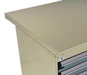 Components Work Surfaces Work Surfaces Painted Steel Top Laminated Hardwood Top Plastic Laminated Top Top for industrial, maintenance, repair or assembly applications; Thickness : 1 3 ; 2 steel