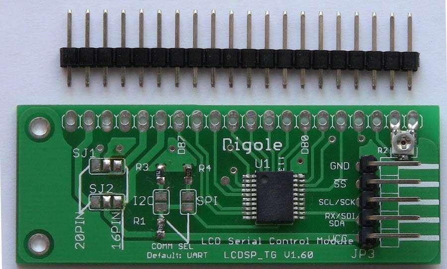 Serial:UART/I2C/SPI Text LCD Display Control Module Product picture: In order to use a Text LCD display, you need connect at least 4 data pins and 2 control pins from your circuit to display, and you