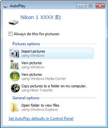 Insert a formatted memory card in the card reader or card slot. If an application such as Nikon Transfer starts automatically, exit the application before proceeding.