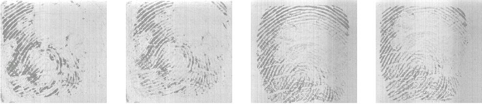 solid-state sensors capture only a small portion of the fingerprint Fingerprint impression is often left on the sensor