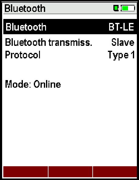 Press F2 for Bluetooth BT-LE for ios